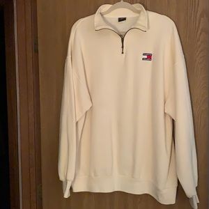 International Jeans cream color Puerto Vallarta women’s zip sweatshirt size XXL